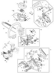 MC 3720 - 2015-2022 - 228116013/M15 - Mountfield Chainsaw Housing Diagram