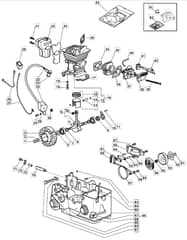 MC 3814 - 2010 - 223513503/M10 - Mountfield Chainsaw Engine Diagram
