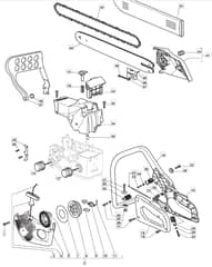 MC 3814 - 2010 - 223513503/M10 - Mountfield Chainsaw Housing Diagram
