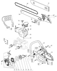 MC 3814 - 2011 - 223514003/MO8 - Mountfield Chainsaw Housing Diagram