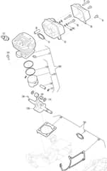 MC 3814 - 2017-2022 - 240381403/M17 - Mountfield Chainsaw Cylinder Diagram