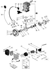 MC 382 - 2005 - 222516003 - Mountfield Chainsaw Cylinder Carburettor Diagram