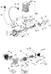 MC 382 - 2006-2007 - 222516003/MOU - Mountfield Chainsaw Cylinder Diagram