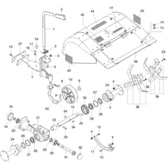 MC 407 S -  - Efco Rotary Cultivator 60 cm rotor  Diagram