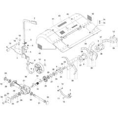 MC 417 S -  - Efco Rotary Cultivator 70 cm rotor Diagram
