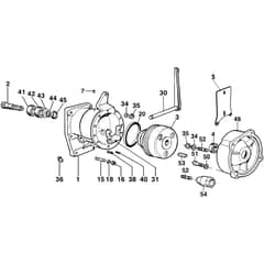MC 417 S -  - Efco Rotary Cultivator Multi-disc clutch Diagram