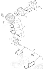 MC 4216 - 2017-2022 - 240421603/M17 - Mountfield Chainsaw Cylinder Diagram