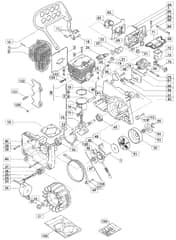 MC 443 - 2006-2007 - 224718003/MOU - Mountfield Chainsaw Engine Diagram