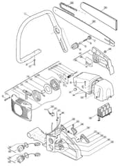 MC 443 - 2006-2007 - 224718003/MOU - Mountfield Chainsaw Housing Diagram