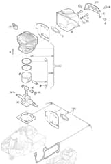 MC 4616 - 2017-2022 - 240461603/M17 - Mountfield Chainsaw Engine Diagram
