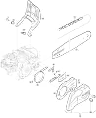 MC 4616 - 2017-2022 - 240461603/M17 - Mountfield Chainsaw Housing Diagram