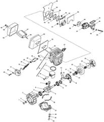 MC 4718 - 2010 - 224118003/MO8 - Mountfield Chainsaw Engine Diagram