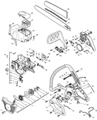 MC 4718 - 2010 - 224118003/MO8 - Mountfield Chainsaw Housing Diagram