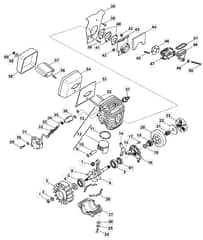 MC 487 - 2006-2007 - 223418003/MO6 - Mountfield Chainsaw Engine Diagram
