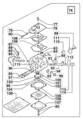 MC 509 - 2005 - 22512003 - Mountfield Chainsaw Carburettor Diagram
