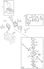 MC 5218 - 2017-2019 - 240521803/M17 - Mountfield Chainsaw Carburettor Diagram