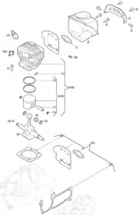 MC 5218 - 2017-2019 - 240521803/M17 - Mountfield Chainsaw Cylinder Diagram