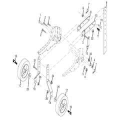 McCulloch MC 900 - 96083000400 - 2010-03 - Wheel & Depth Stake Assembly Parts Diagram