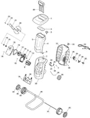 MCS 2200 - 2016-2018 - 290000223/M16 - Mountfield Shredder Main Assembly Diagram