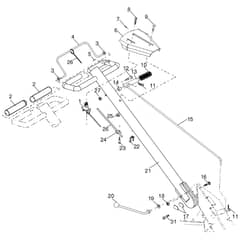 McCulloch MCT55 - 2010-03 - Handle Parts Diagram