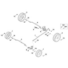 Viking ME235.0 - Chassis, Height Adjustment - Parts Diagram