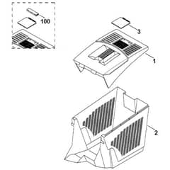 Viking ME340 - Grass Catcher Bag - Parts Diagram