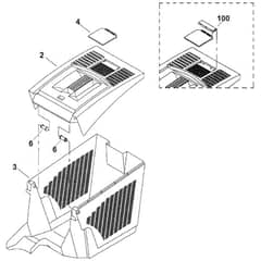Viking ME400 - Grass Catcher Bag - Parts Diagram