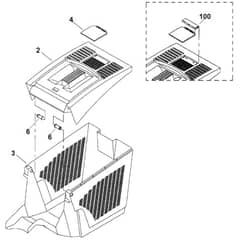 Viking ME400 M - Grass Catcher Bag - Parts Diagram