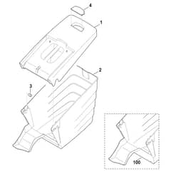 Viking ME545.0 C - Grass Catcher Bag - Parts Diagram