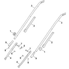 Viking ME545.0 C - Handle Lower Part - Parts Diagram