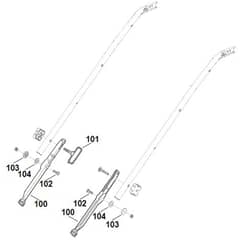 Viking ME545.0 C - Handle Lower Part 2 - Parts Diagram