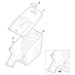 Viking ME545.0 - Grass Catcher Bag - Parts Diagram