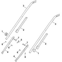 Viking ME545.0 - Handle Lower Part - Parts Diagram