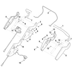 Viking ME545.0 - Handle Upper Part - Parts Diagram