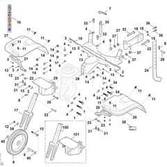 Stihl MH700.1 - Cover, Chassis - Parts Diagram