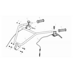 MH 155 K - Oleo-Mac Tiller Handlebar Diagram