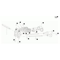 MH 155 K - Oleo-Mac Tiller Valve Diagram