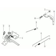 MH 198 RKS - Oleo-Mac Tiller Controls Diagram