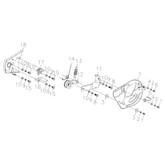 MH 198 RKS - Oleo-Mac Tiller Gears 02 Diagram