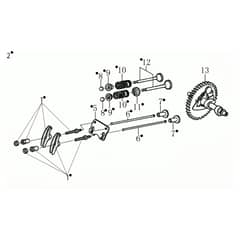MH 198 RKS - Oleo-Mac Tiller Valve Diagram