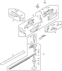 MH 24 Li - 2018-2019 - 273571123/M18 - Mountfield Hedge Trimmer Main Assy Diagram