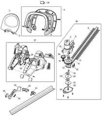 MH 48 Li - 2015-2019 - 273560003/M15 - Mountfield Hedge Trimmer Main Assy Diagram