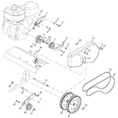 McCulloch MHDF800 - 2010 - 10 - Belt Guard & Pulley Parts Diagram