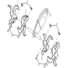 McCulloch MHDF800 - 2010 - 10 - Tine Assembly Parts Diagram