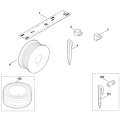 Viking MI322.0 C - Installation Material - Parts Diagram