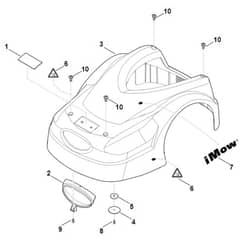 Viking MI422.0 - Machine Cover - Parts Diagram