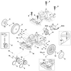Viking MI422.0 P - Lower Housing, Chassis - Parts Diagram