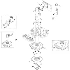 Viking MI422.0 P - Mowing Deck, Height Adjustment - Parts Diagram