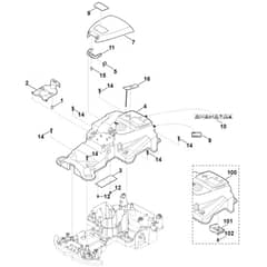 Viking MI422.1 - Housing Upper Part - Parts Diagram