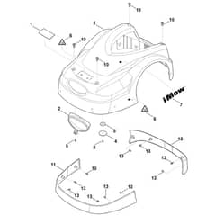 Viking MI422.1 P - Machine Cover - Parts Diagram